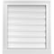 Ekena Millwork Vertical Surface Mount PVC Gable Vent: Functional, w/ 2"W x 2"P Brickmould Sill Frame, 20"W x 22"H GVPVE20X2203SF - alternate 1
